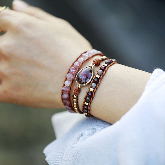 Natural Stone Layered Bracelet Uncommon Things