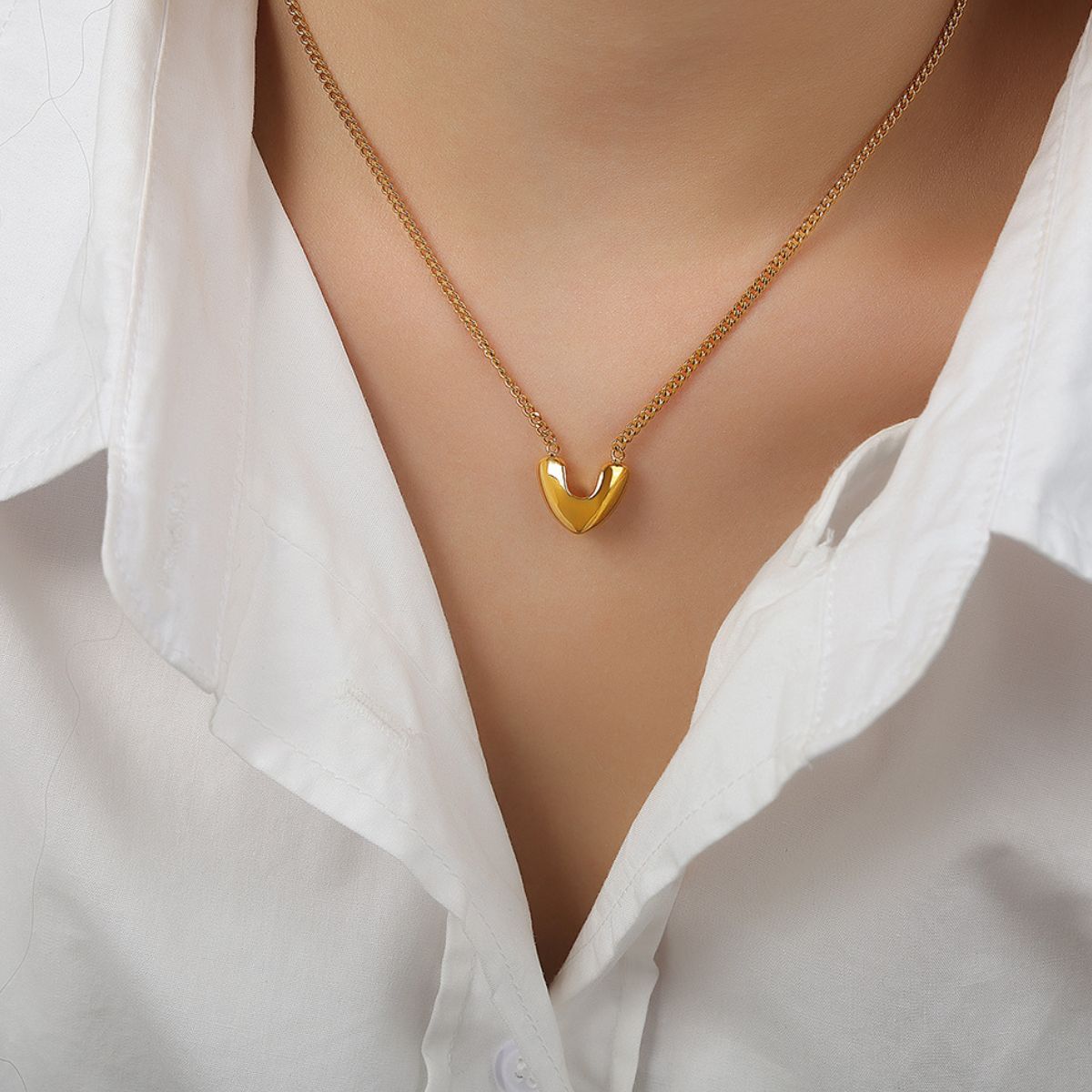 Gold-Plated Heart Pendant Necklace Uncommon Things