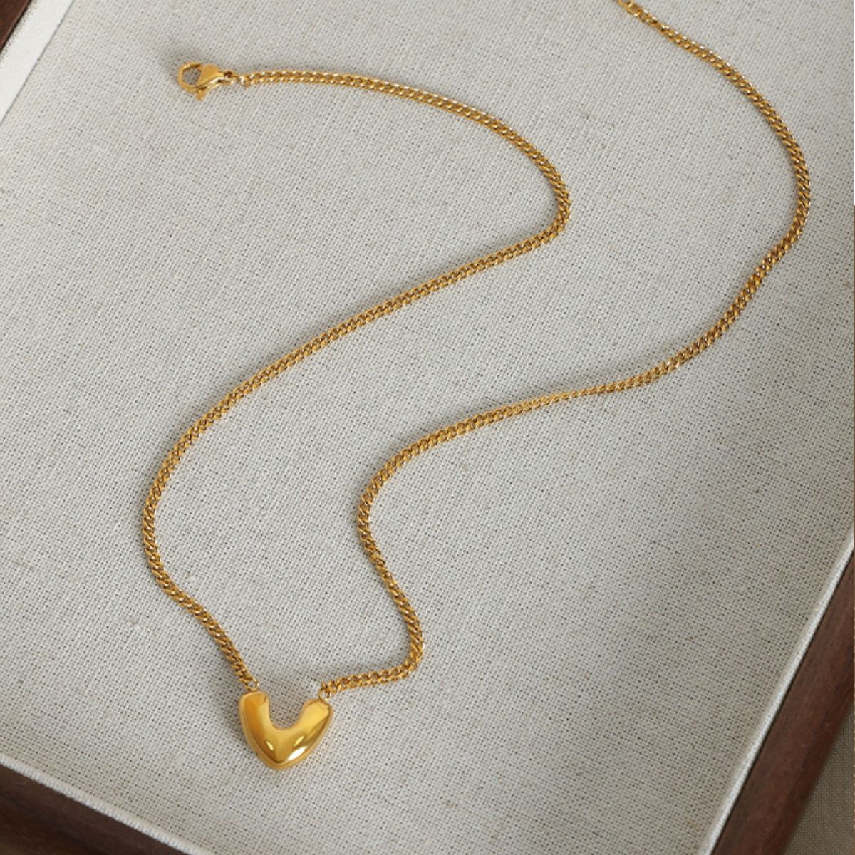 Gold-Plated Heart Pendant Necklace Uncommon Things