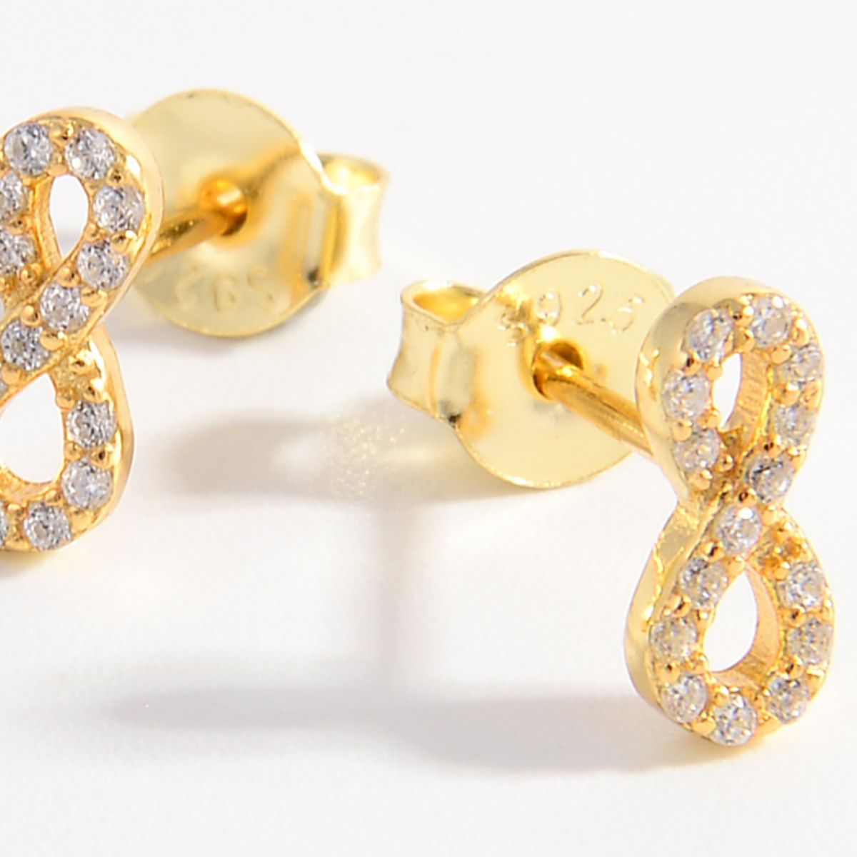 Zircon Number 8 Stud Earrings Uncommon Things