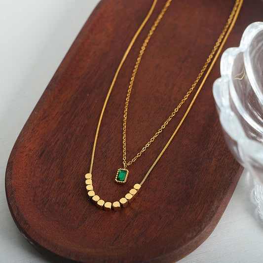 18K Gold-Plated Double-Layered Necklace Uncommon Things