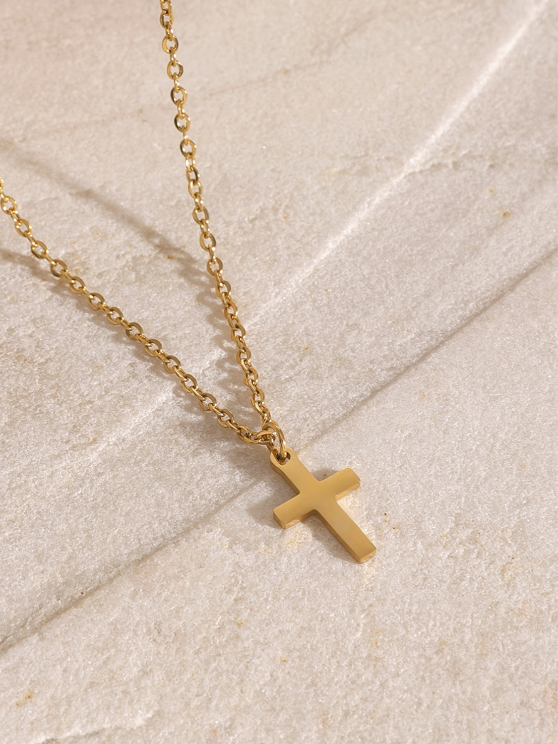 Gold-Plated Three-Layered Cross Necklace Uncommon Things