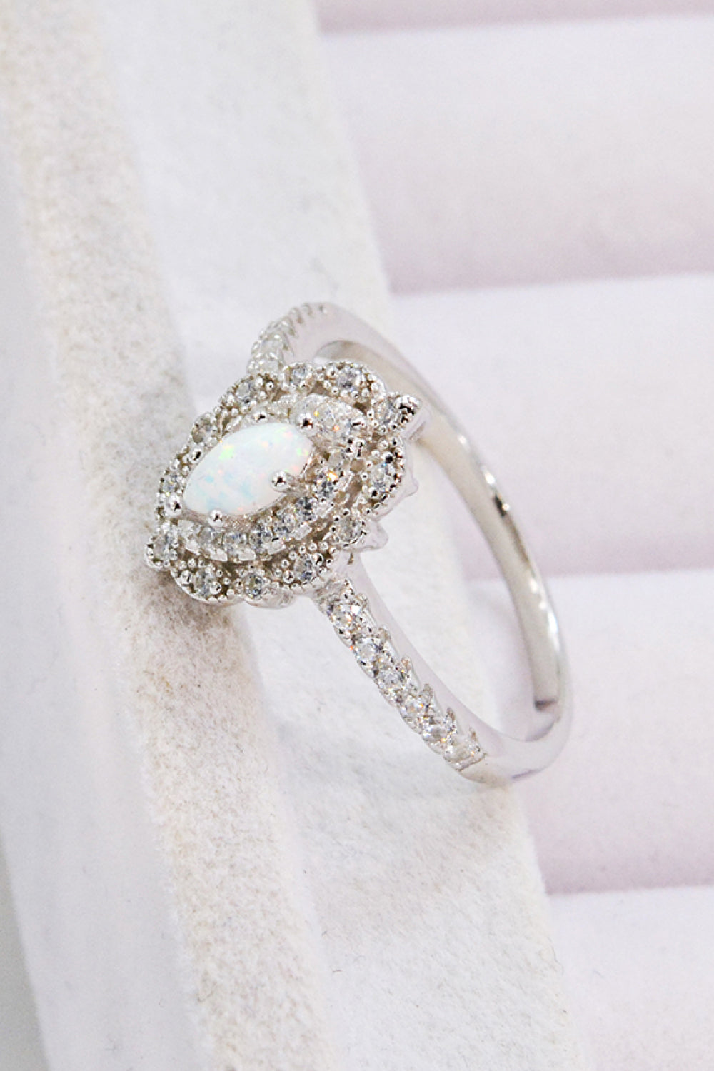 Modern Love Story Opal and Zircon Ring Uncommon Things