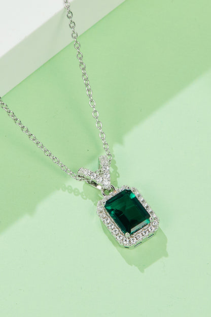 Lab-Grown Emerald Pendant Necklace Uncommon Things