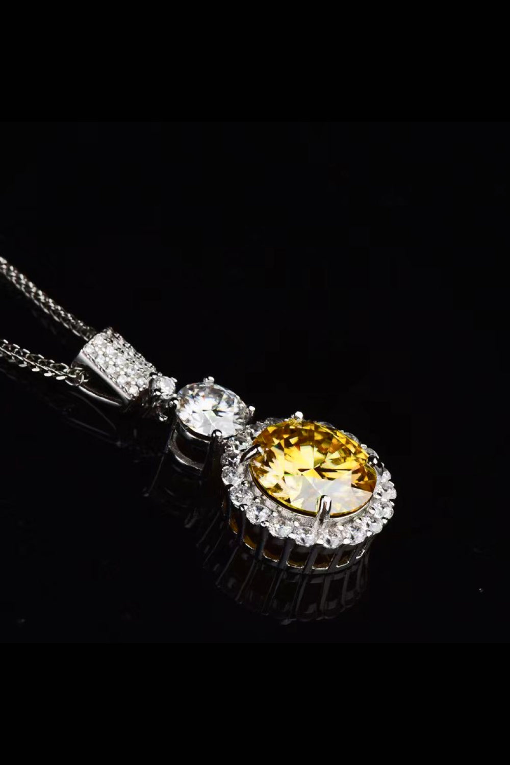 6 Carat Moissanite Pendant Necklace Uncommon Things