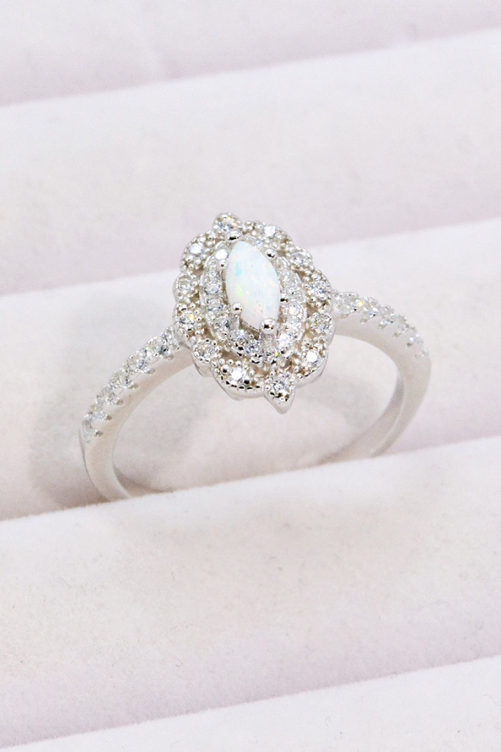 Modern Love Story Opal and Zircon Ring Uncommon Things