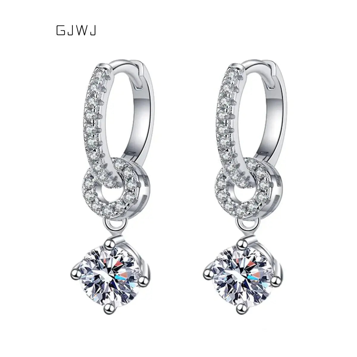 Genuine Moissanite Drop Earrings Uncommon Things