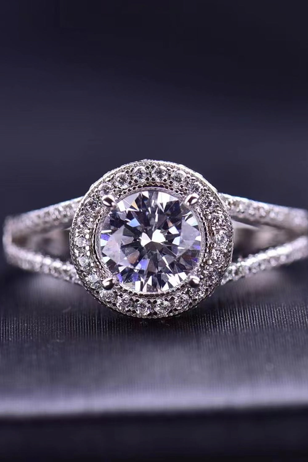 Shiny and Chic 1 Carat Moissanite Ring Uncommon Things