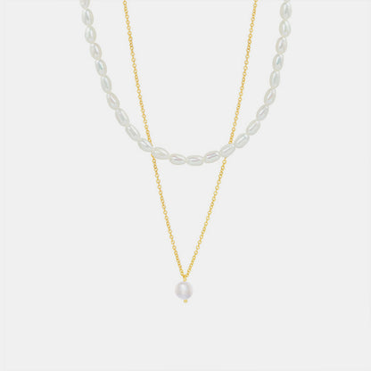 Double-Layered Freshwater Pearl Necklace Uncommon Things