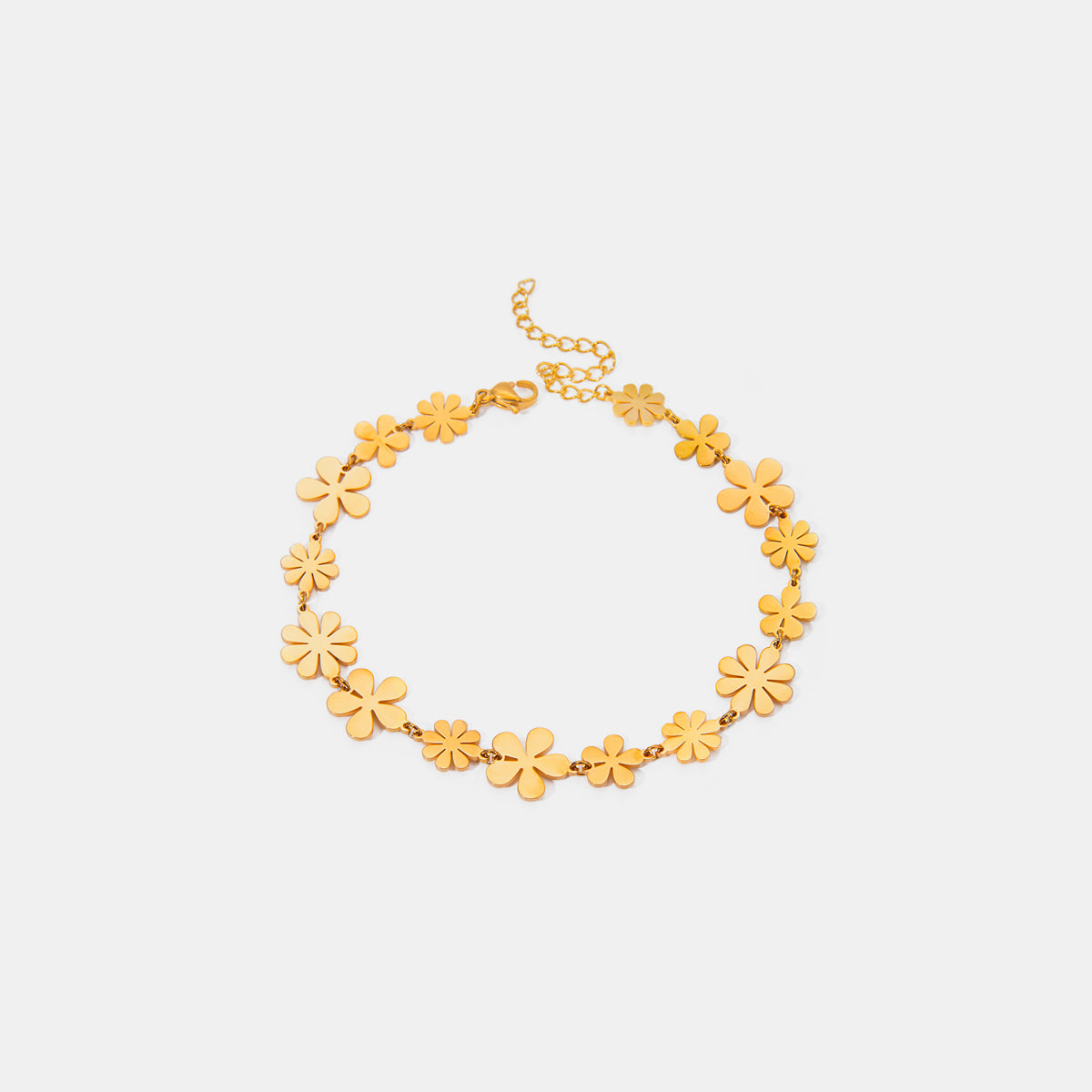 Gold-Plated Flower Bracelet Uncommon Things