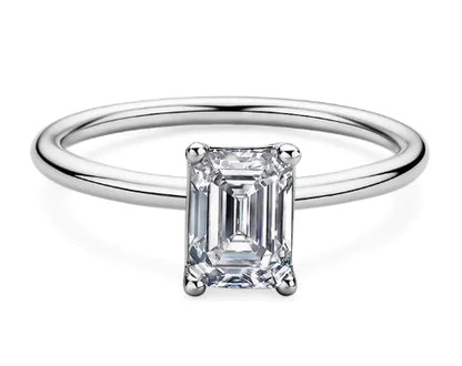 Moissanite Rectangular Ring Uncommon Things