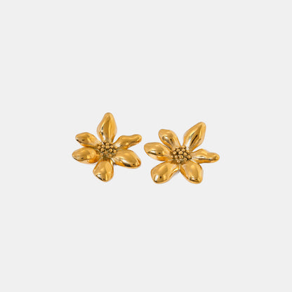 Stainless Steel Flower Earrings Uncommon Things