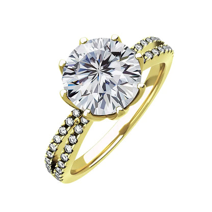 Moissanite Wedding And Engagement Ring Uncommon Things