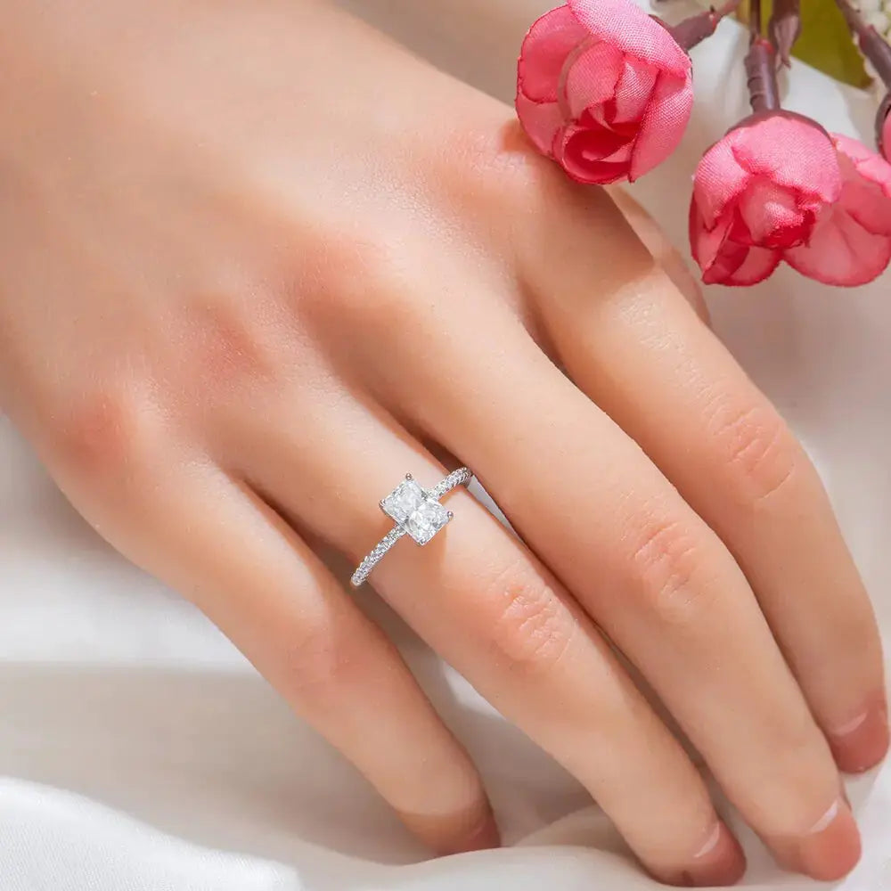 Princess moissanite Ring Uncommon Things