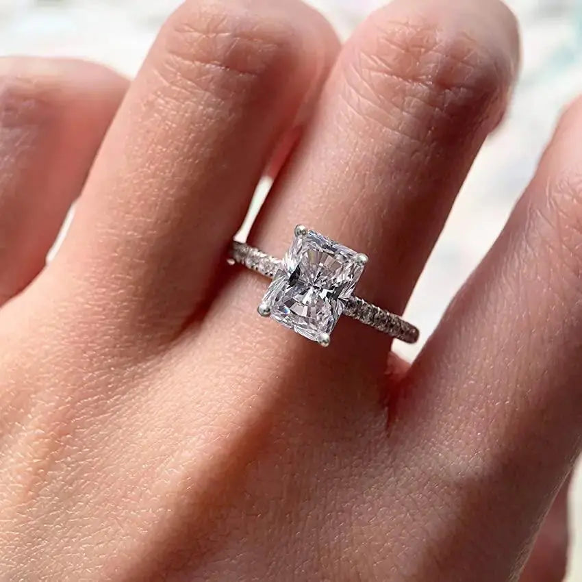 Princess moissanite Ring Uncommon Things