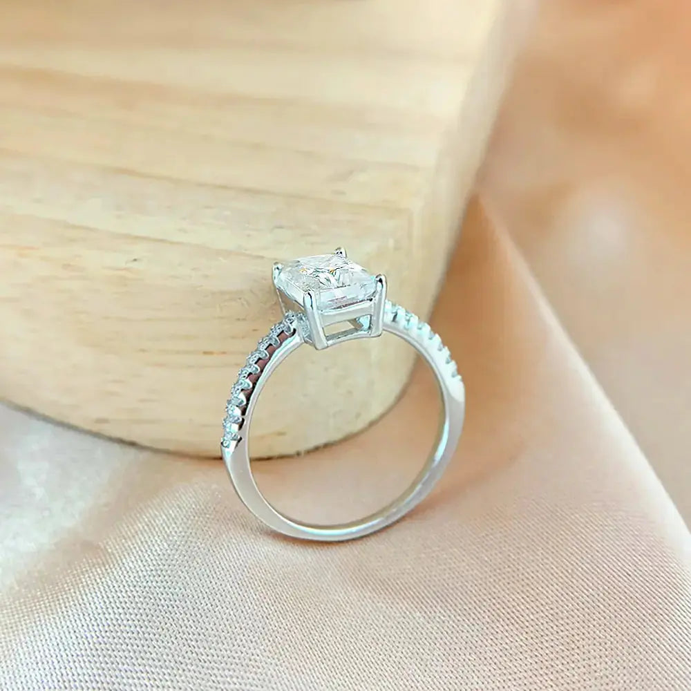 Princess moissanite Ring Uncommon Things