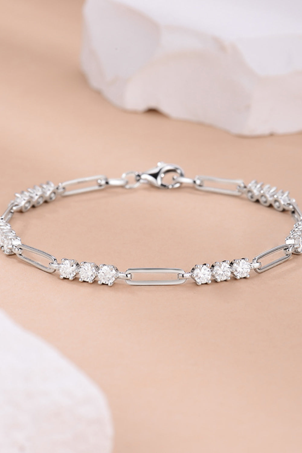 1.8 Carat Moissanite 925 Sterling Silver Bracelet Uncommon Things