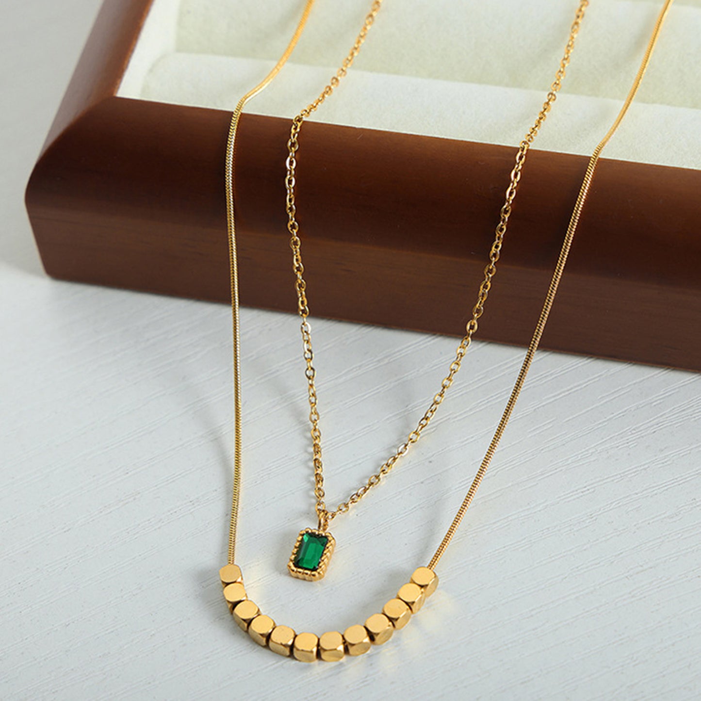 18K Gold-Plated Double-Layered Necklace Uncommon Things