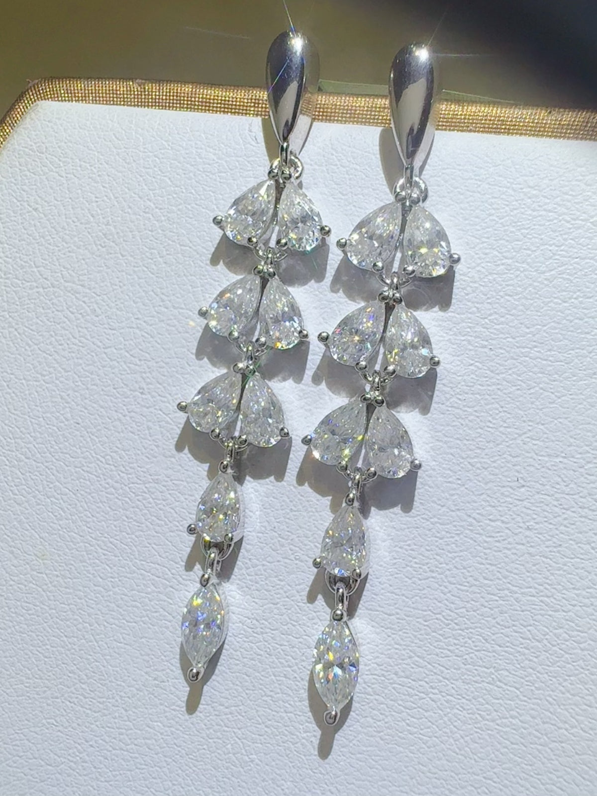 6 Carat Moissanite 925 Sterling Silver Bar Earrings Uncommon Things