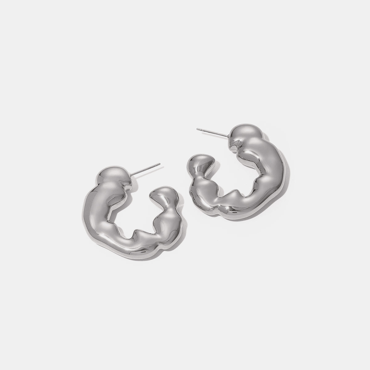 Stainless Steel C-Hoop Earrings Uncommon Things