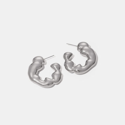 Stainless Steel C-Hoop Earrings Uncommon Things