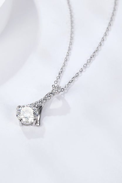 Special Occasion 1 Carat Moissanite Pendant Necklace Uncommon Things