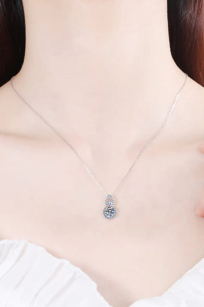 Elegant Moissanite Solitaire Necklace Uncommon Things