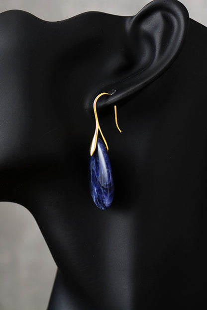 Natural Stone Teardrop Earrings Uncommon Things