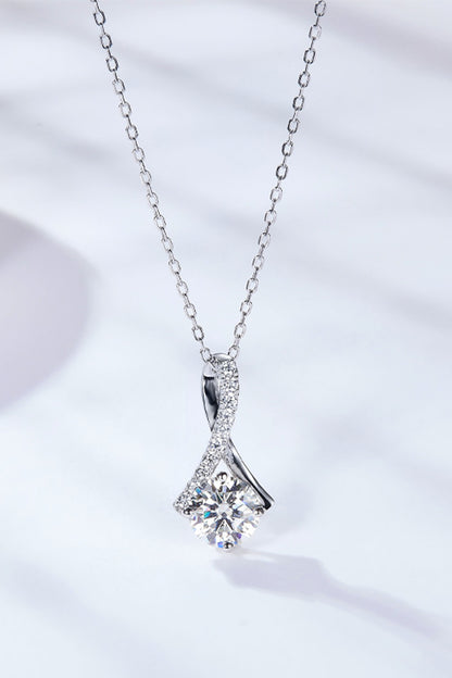 Special Occasion 1 Carat Moissanite Pendant Necklace Uncommon Things