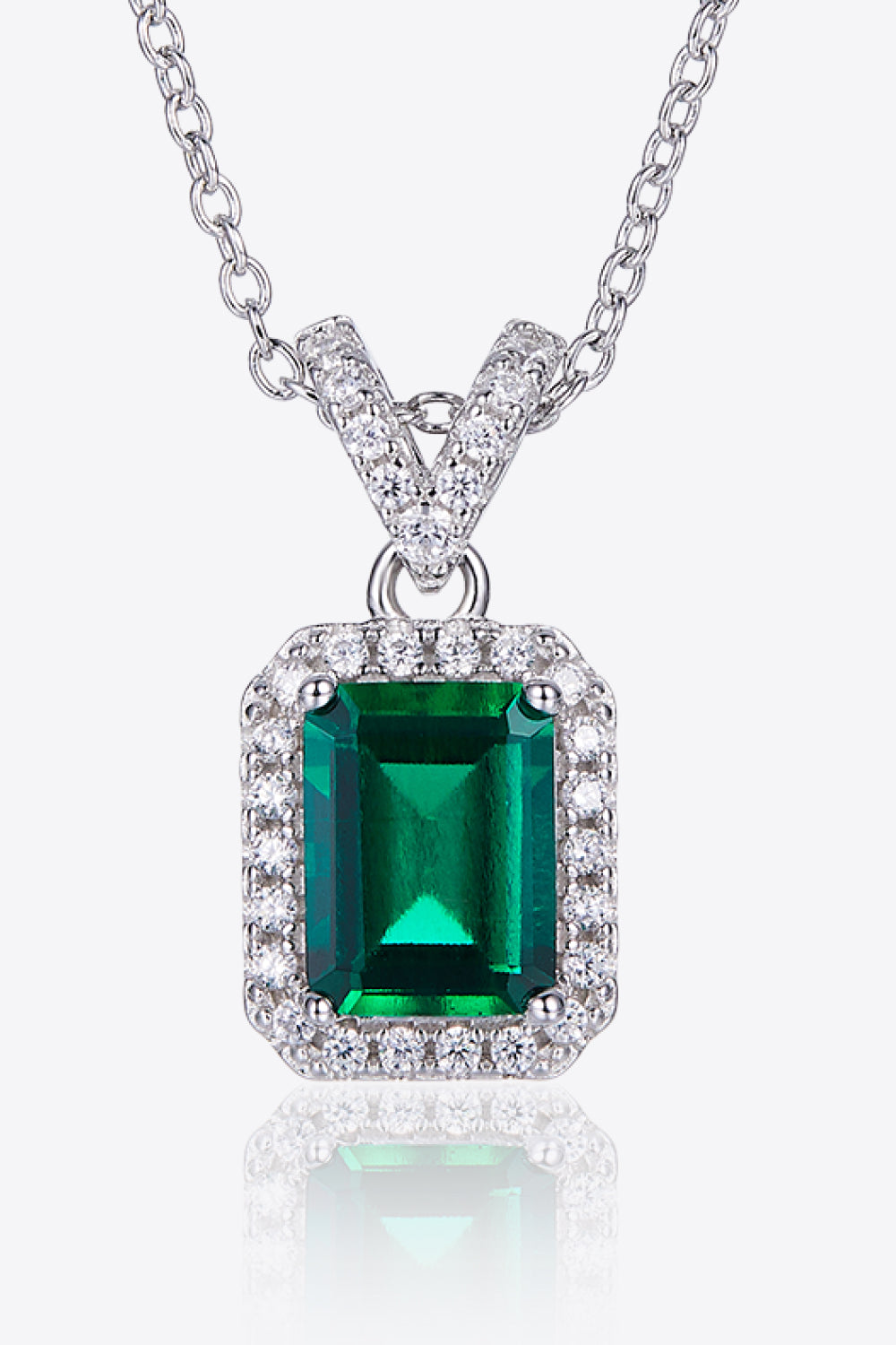 Lab-Grown Emerald Pendant Necklace Uncommon Things