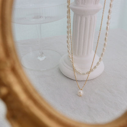 Double-Layered Freshwater Pearl Necklace Uncommon Things