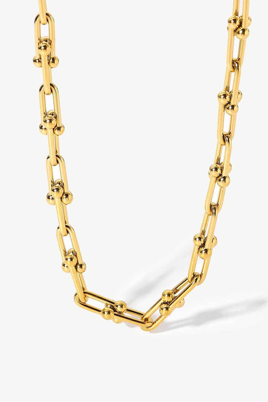 Stainless Steel U-Shape Chain Necklace