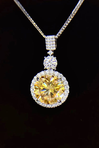 6 Carat Moissanite Pendant Necklace Uncommon Things