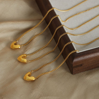 Gold-Plated Heart Pendant Necklace Uncommon Things