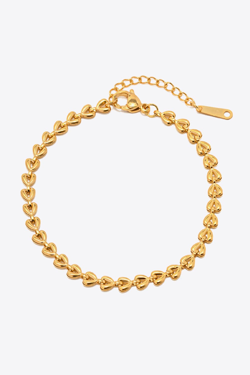 Heart Chain Lobster Gold Bracelet Uncommon Things